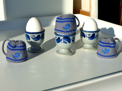 Eierbecher und Eierwärmer - Bembel Mützsche Set