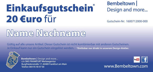 20 Euro Bembeltown Wertgutschein