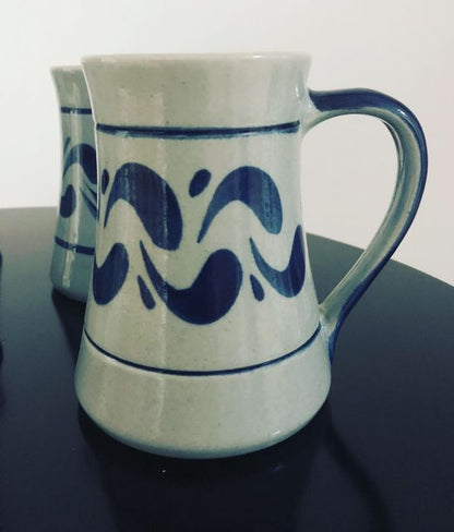 Hessische Kaffeepötte und Teepötte - grau blau