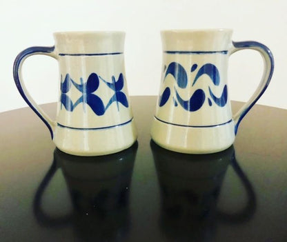 Hessische Kaffeepötte und Teepötte - grau blau